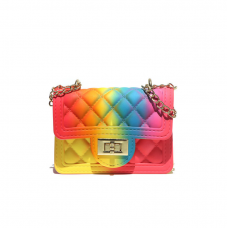 women's handbag fashion pvc mini lipstock bags high quality rhombus hand bags jelly bags for ladies