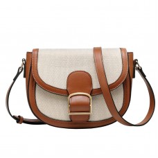 Customizable Luxury Vintage Saddle Bag for Ladies Small Shoulder Crossbody Bag with Single Shoulder Strap Novel Design