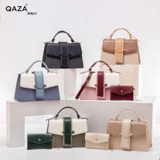 QAZA new style women's shoulder bags ladies totes handbag big sac with low price tidy travel and business