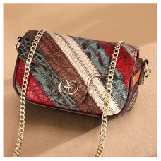 New Designer Luxury Crossbody Bags Women Patchwork Genuine Leather Handbag Ladies Purses Trend Single Shoulder Bag