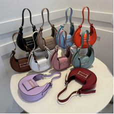 PU Leather Shoulder Bag Fashion Ladies Armpit Tote Bag Women's Underarm Bag Handbag