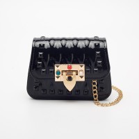 ZHUIYU Wholesale Price Studded Macaron small Jelly Bag new trend Mini chain crossbody bag mini coin purse bag