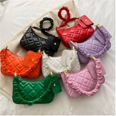 Women's Crocodile Pattern Zipper Handbags Shoulder Bag PU Leather Chain Hand Bags.Z0878