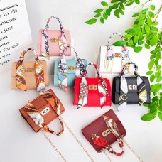 2023 Hot Selling Mini Handbags Silk Scarf Decoration Ladies Messenger Bag Fashion Women's Shoulder Bag