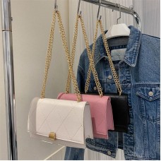 2023 Chain Para Mujeres Bolso Bolsas Designer Women'S Shoulder Bags Small Square Simple Pu Leather Crossbody Bags For Women