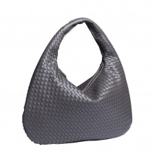 Woven Leather Handbags Handmade Hobo Purse Top-handle Shoulder Bag Underarm Tote Bags for Women