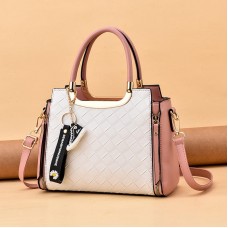 Luxurious PU Lined Zipper Closure Shoulder Crossbody Bag with Single Adjustable Strap