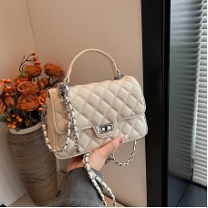 Women's High-End PU Single Shoulder Crossbody Bag Portable Light Luxury Diamond Embroidery All-Match Small Style Fashion Design